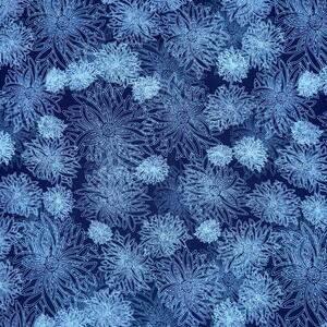 Floral Elements - Art Gallery Fabrics - AGF Studio - 1/2 Yard - Navy Blue